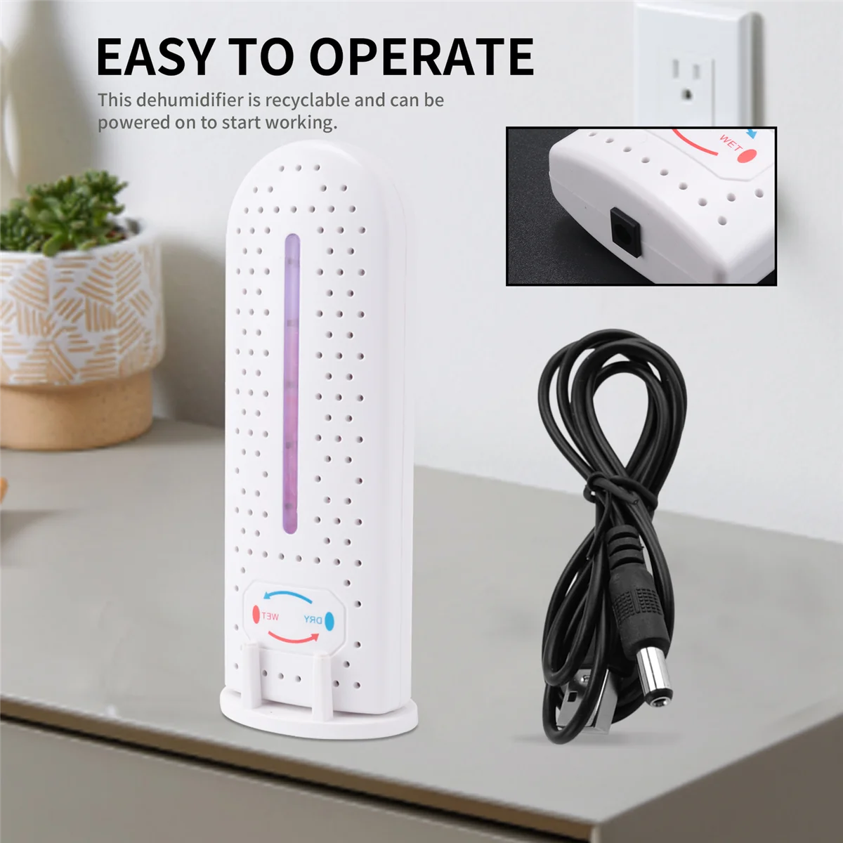 AT77 Мини-осушитель воздуха для ванной комнаты, спальни, осушитель, перерабатываемый поглотитель влаги, шкаф, портативный осушитель для помещения