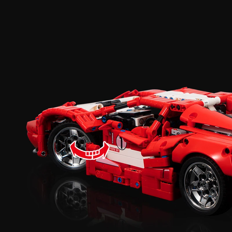 Technical 1:14 Scale Racing Model Building Block Italia Horse Fxx K Supercar Vehicle Super Sport Car Toys Collection For Gifts