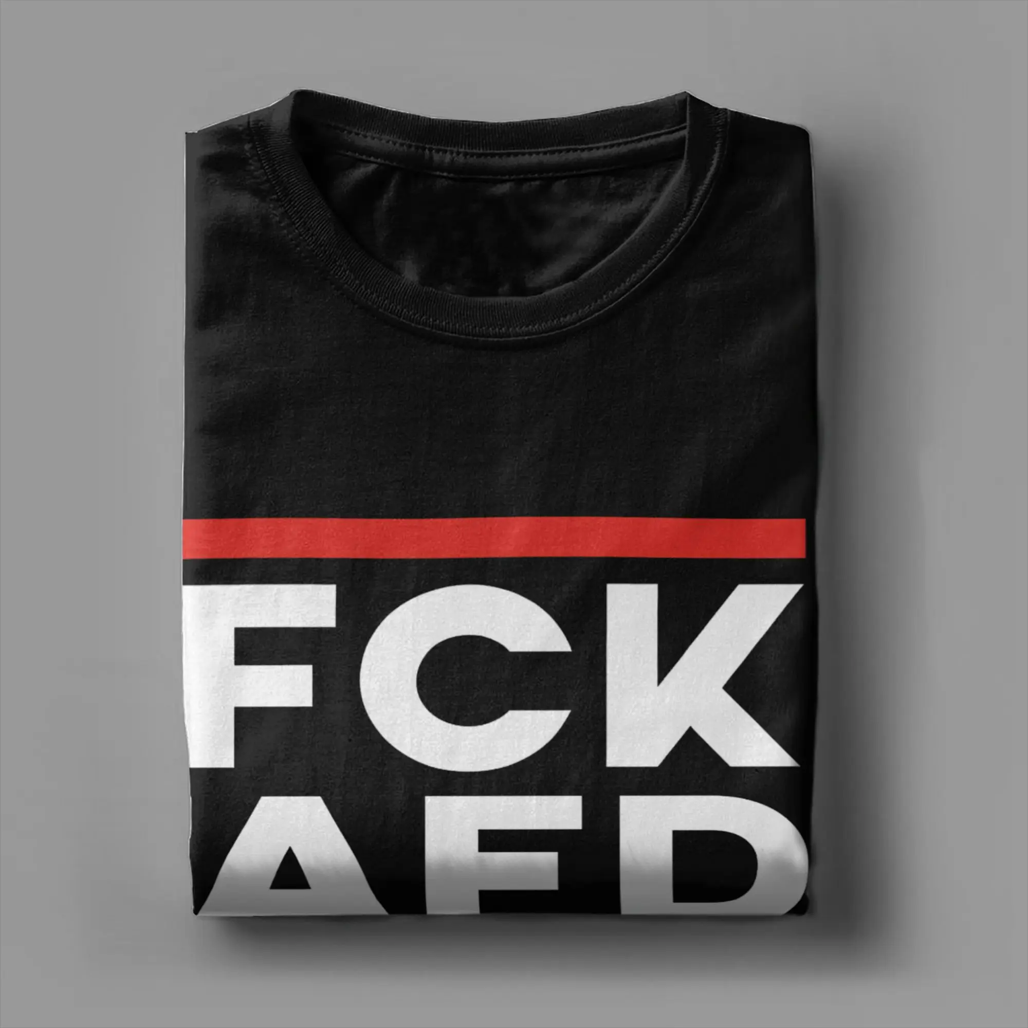 FCK AFD Anti AfD 100 Cotton T-Shirt For Men Beach  Vintage T-Shirts O-Neck Harajuku Tees Plus Size Printed Clothing