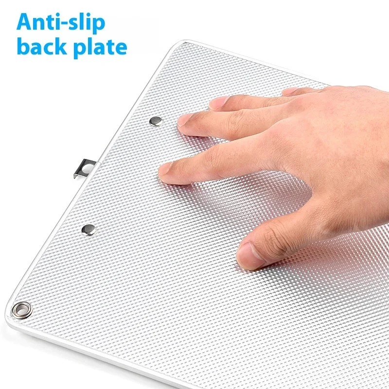 Document Board Aluminum Alloy Edge A4 Clip Writing Clip Pad Non-slip Writing Clip A5 Clipboard Folder Paper Holder Office