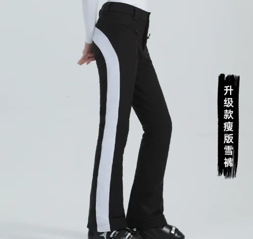 

Female Slim Skiing Pants Outdoor Warm Waterproof Snow Clothes Women High Elasticity Ski Trousers 2025 Winter Alpine Sport Pants
