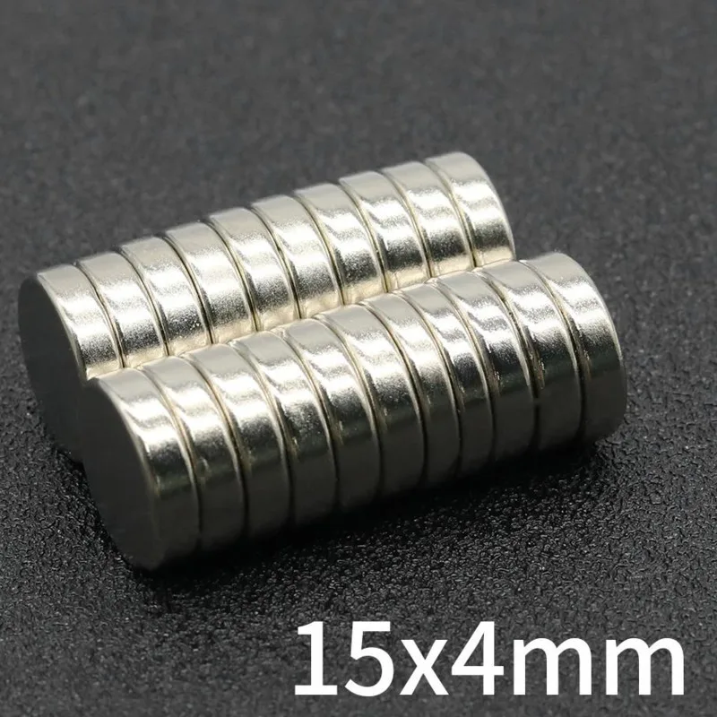 5/10/20/50/100 pçs 15x4mm ímãs poderosos ímã de neodímio para geladeira pequenos ímãs diy para pesca círculo ímã