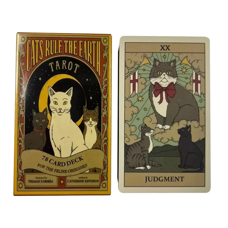 Cats Rule Earth tarot cards A 78 Oracle English Visions Divination Edition Deck Borad Playing Games