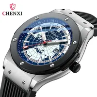CHENXI 82442 Casual Luxury Sport Watches For Men Brand World Map Military Waterproof Wrist Watch Man Clock Fashion Wristwatch