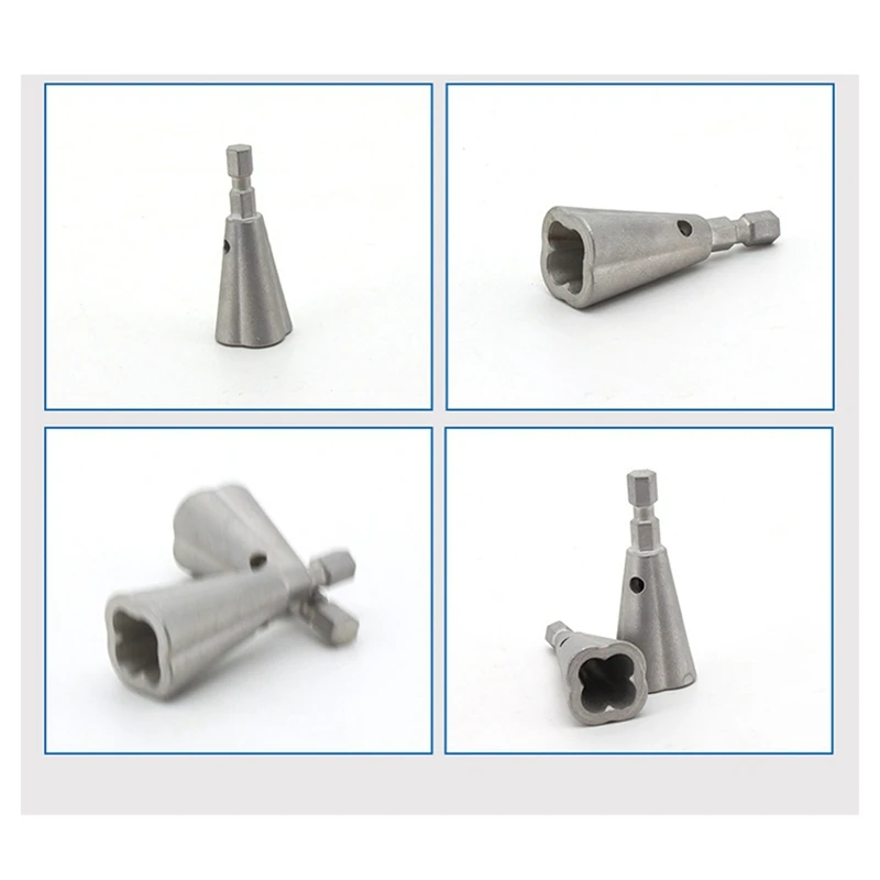 Wire Twister Tool For Drill, 3Pcs Stainless Steel Hex Shank Cable Wire Twisting For Electrical Power Drill Drivers Tools
