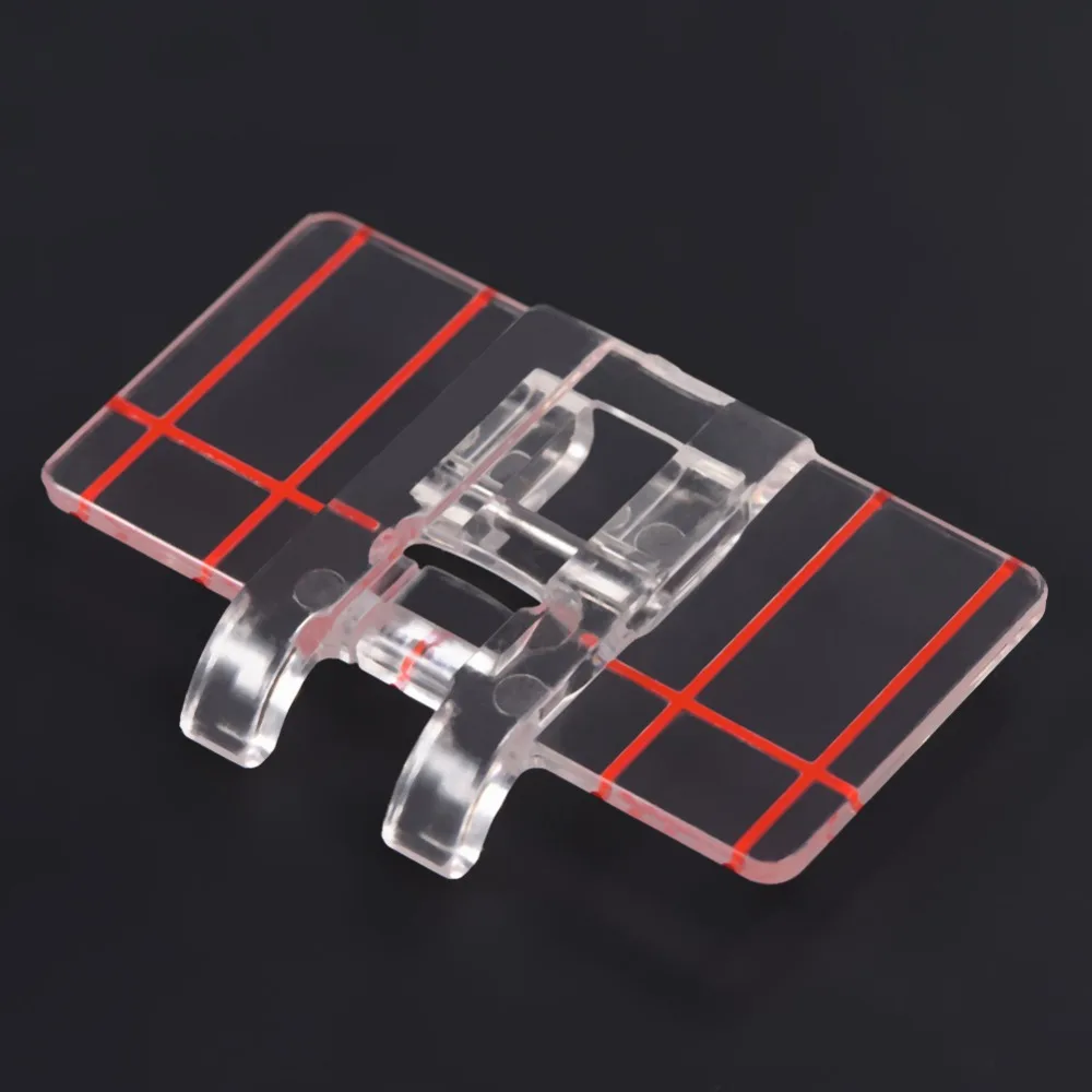 Plastic Parallel Stitch Foot Clear 45 x 30mm Snap On Presser Foot Clear View Presser Foot for For Brother, For Feiyue, etc.