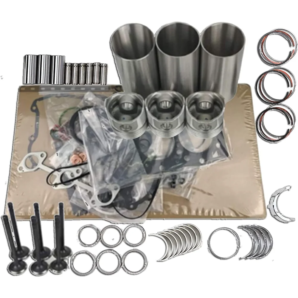 3TNA72 Overhaul Piston Rebuild Kit for Yanmar Engine 430 455 755 670 Tractor