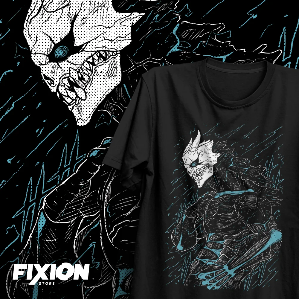 Camiseta de Anime Kaiju N ° 8, cafka GA, Manga, regalo para amantes del Anime, todas las tallas, algodón