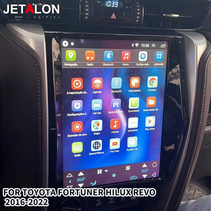 

12,1-дюймовый автомобильный радиоприемник для TOYOTA Fortuner HILUX Revo 2016-2022, Android15, мультимедийный видеоплеер, стерео, 4G, GPS, Carplay, сенсорный экран