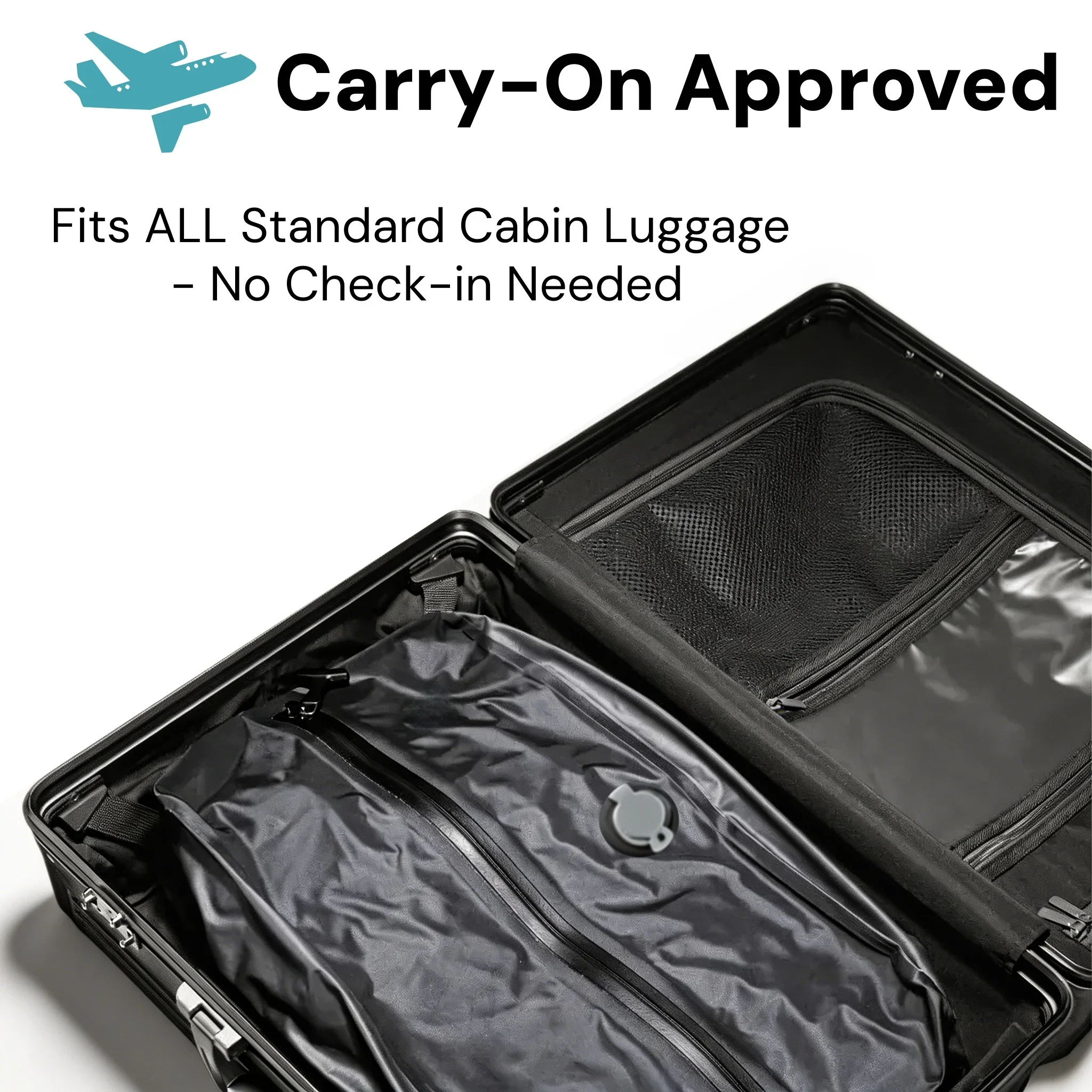 TPU Vacuum Storage Bags 9L-41L, IP67 Waterproof Compression Bags Clothes, Space Saver Packing Cubes Travel Organizer Set