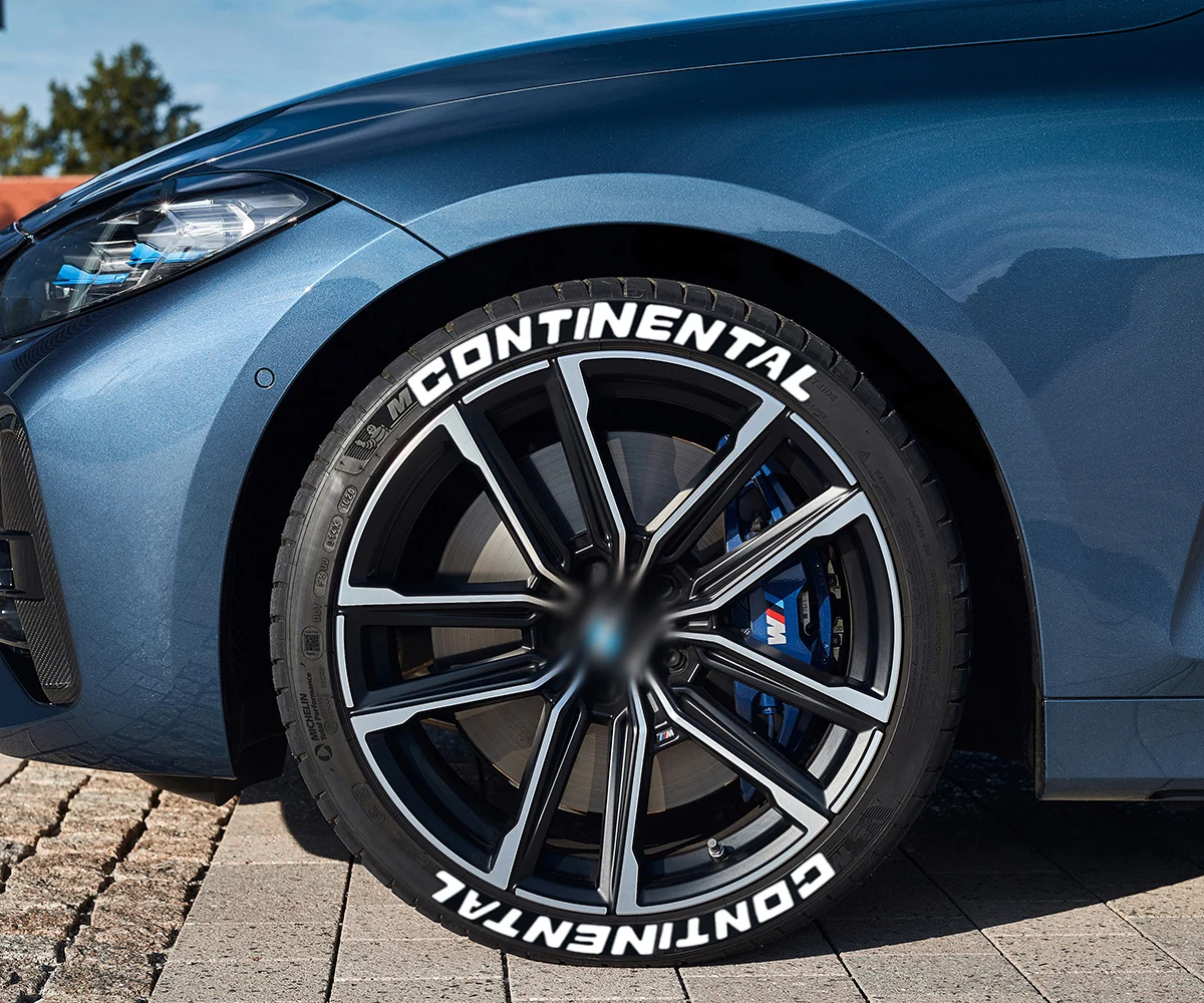 

8 Pcs/Lot Car Wheel Stickers Car Tuning Universal 3D Permanent PVC Joined Tyre Stickers Car Sticker Car Tire Decor Stickers