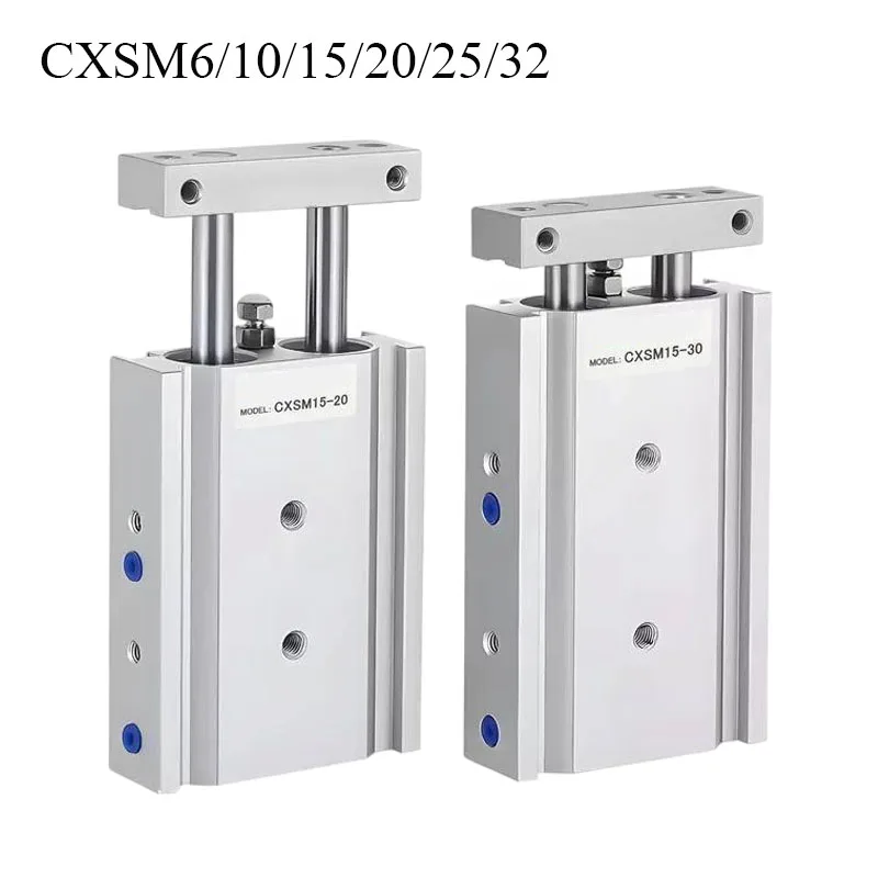 CXSM Double Axis Dual Rod Cylinder CXSM6  CXSM10 CXSM15 CXSM20 CXSM25 CXSM32 Pneumatic Cylinder Piston
