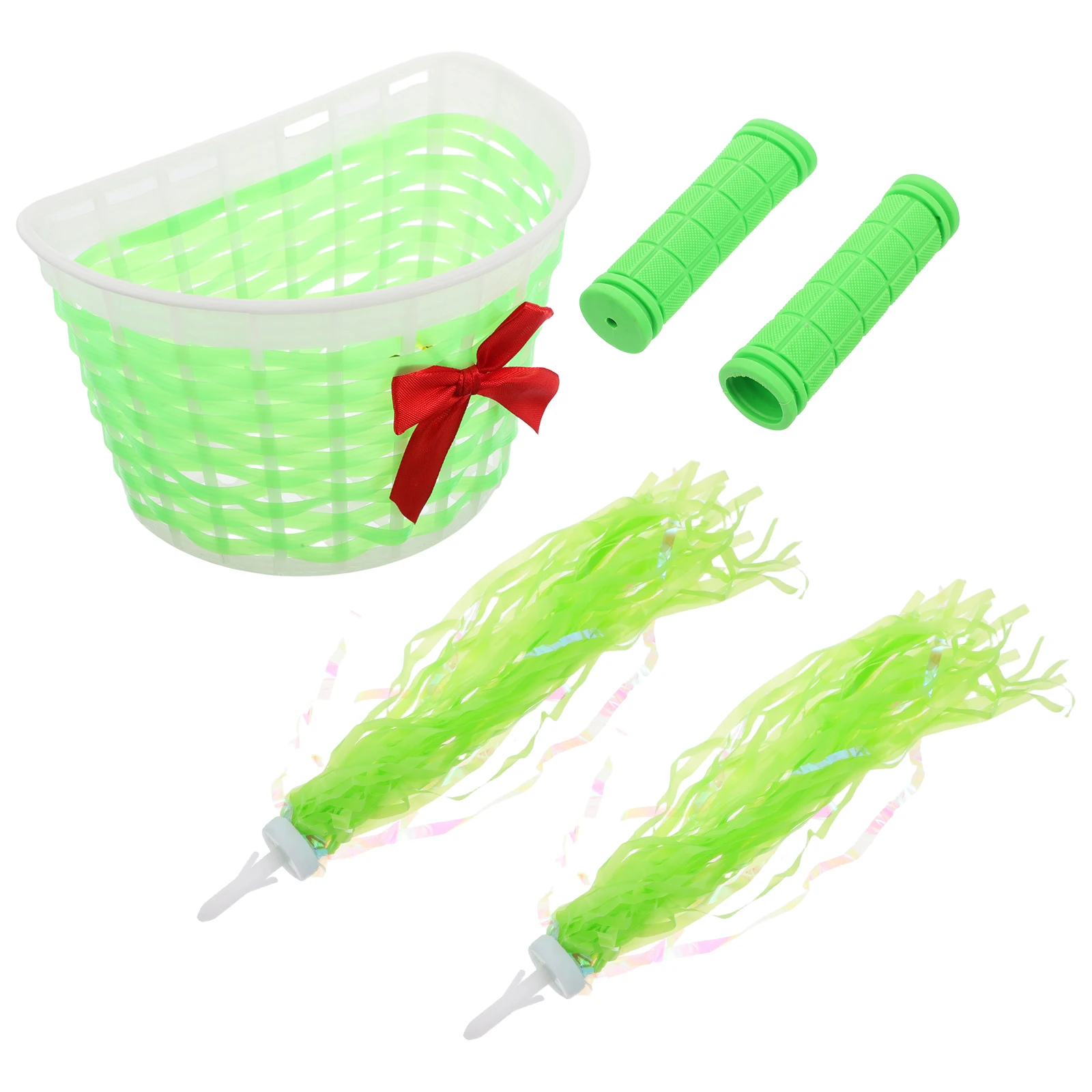 

Bicycle Basket Kids Scooter Attachment Kids Bicycle Handle Streamers Riding Streamers Pe Material Durable Comfortable Bike