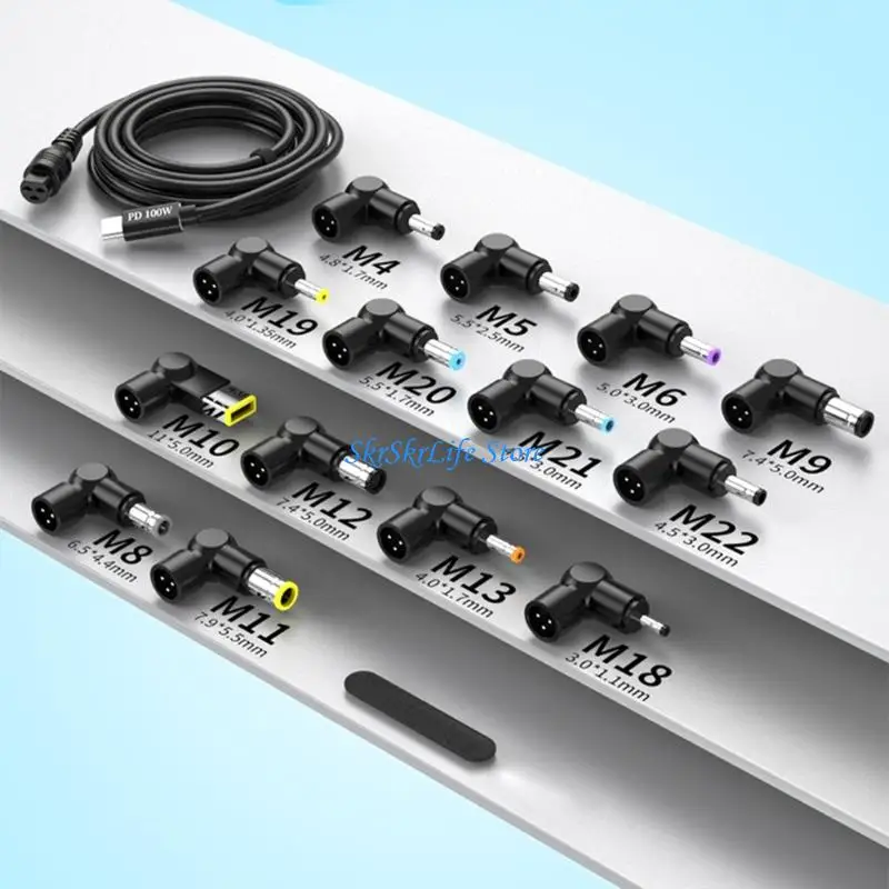 

E65E 13 Адаптеры типа C до 3PIN Зарядка кабель PD100W