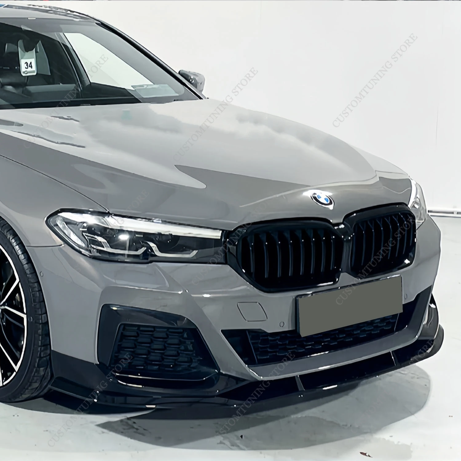 M Performance Style Front Bumper Lip Spoiler Splitter Diffuser For Bmw G30 G31 Facelift 520d 530i 530d M550i M Sport 2021-2023