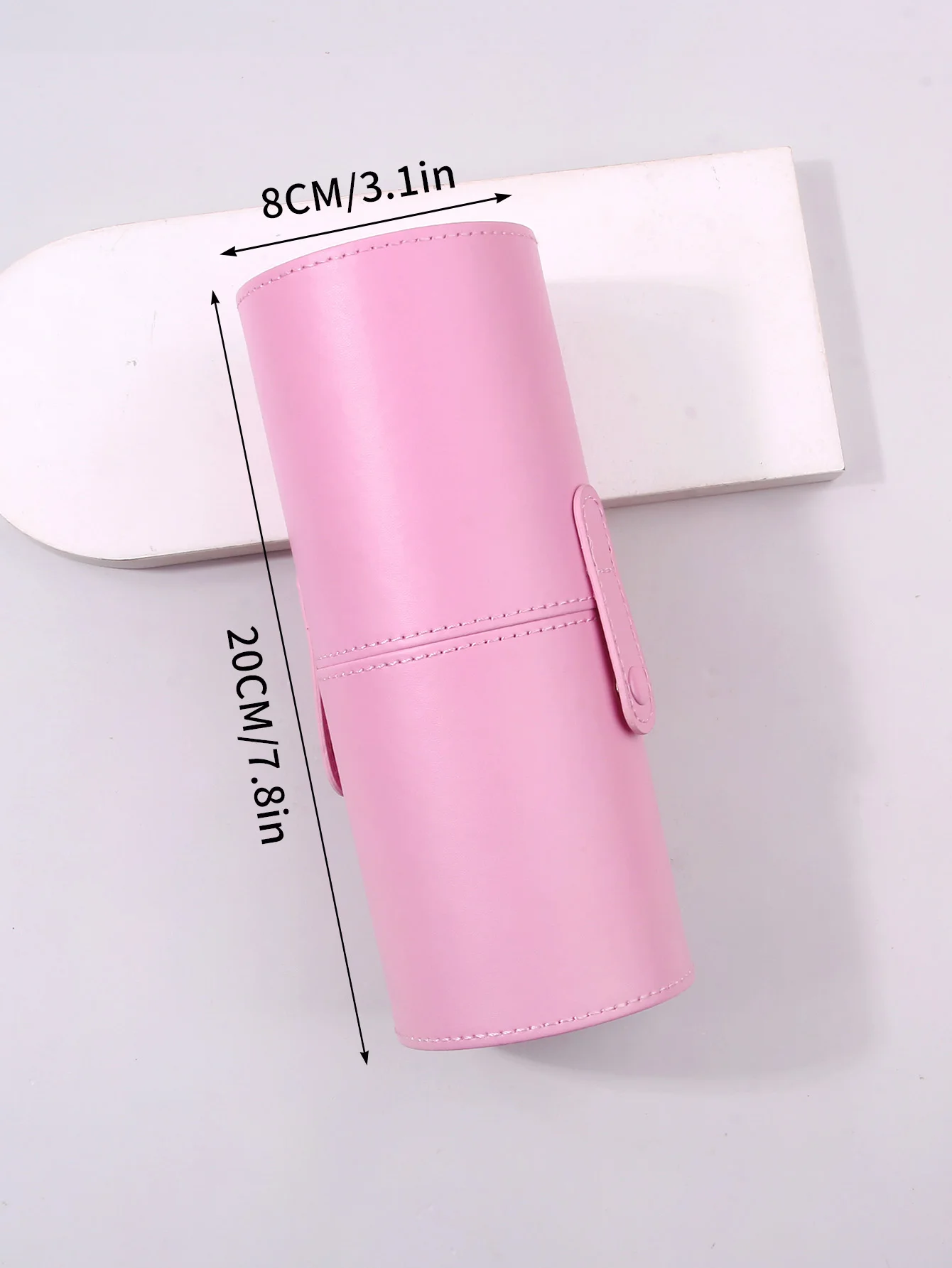 Pink Series Makeup Brush Holder Large Capacity Make up Brush Case Organizer Cosmetic Cup Cylinder Storage Bag