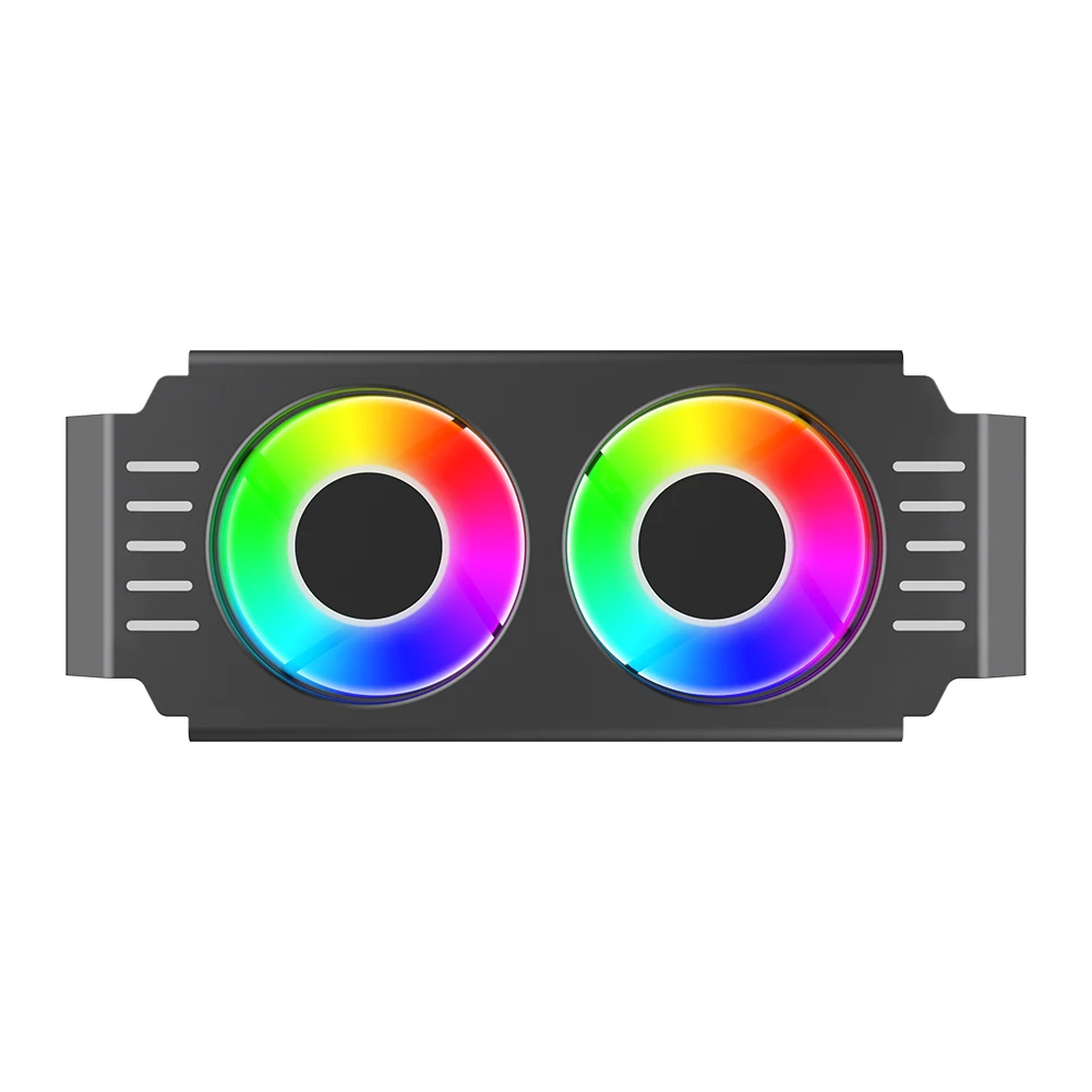 D50 RAM radiateur dissipateur de chaleur DDR4 DDR5 RAM mémoire refroidisseur 5V 3PIN ARGB AURA synchronisation 4Pin PWM double ventilateur PC mémoire radiateur de refroidissement