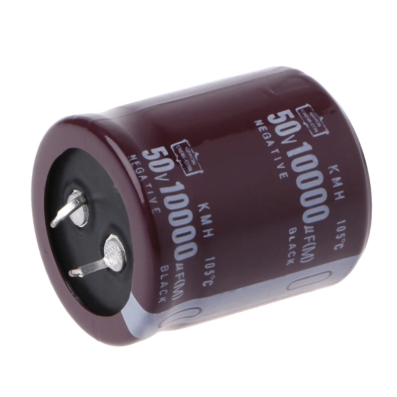 10000uF 50V 105°C Power Electrolytic Capacitor Snap Fit Snap In