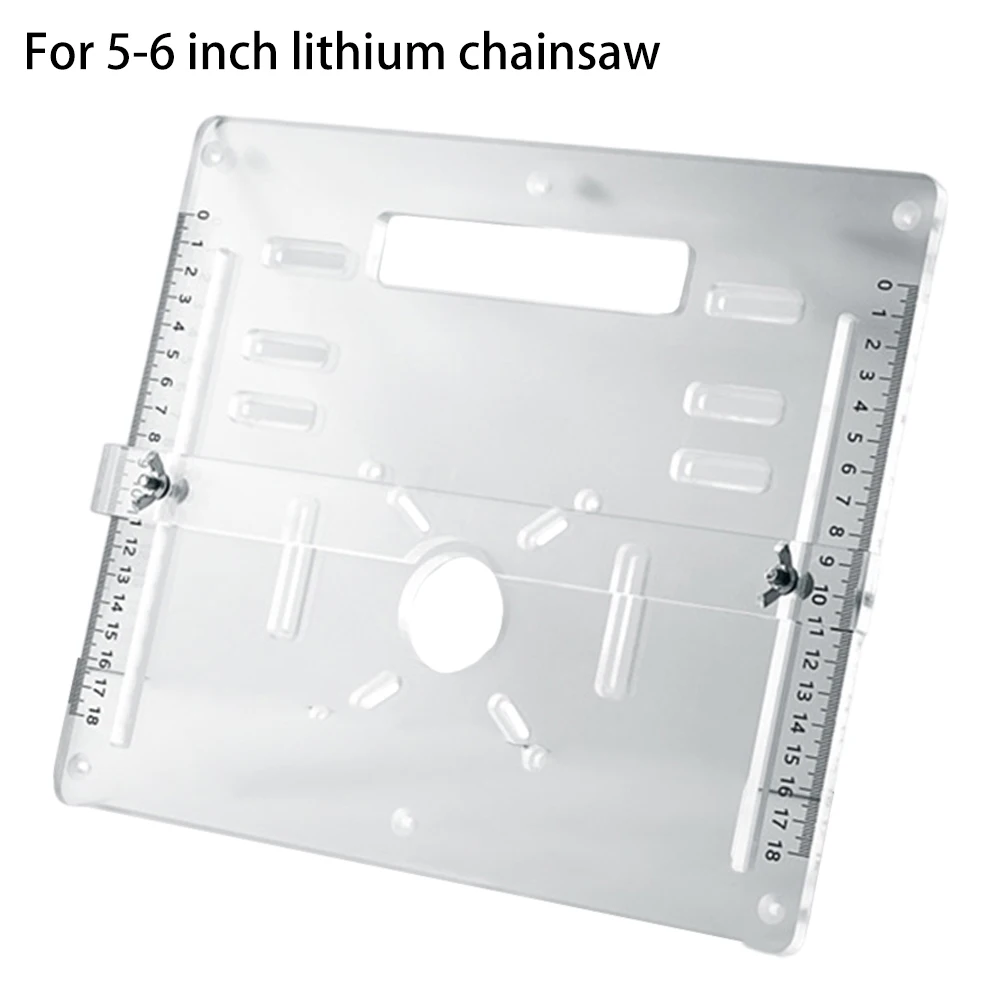 1pc Cutting Machine Inverted Board 8mm Thick Acrylic Cutting Bottom Plate 45/90° Circular Saw Guide Rail Bottom Plate