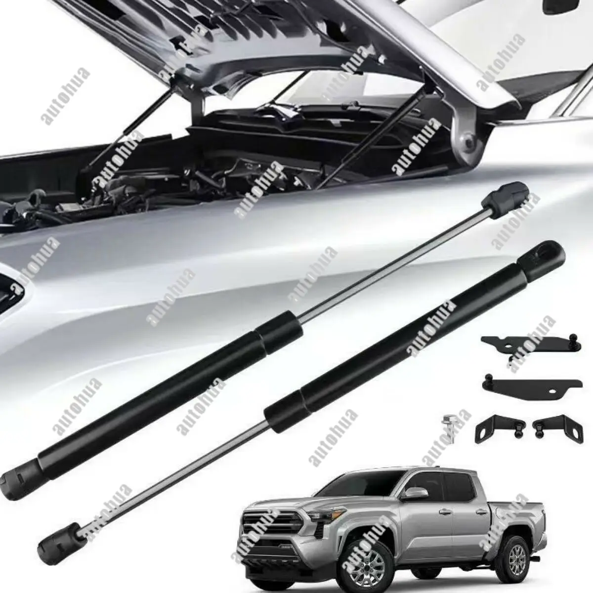 

2x Front Hood Bonnet Struts for Toyota Tacoma (2024-2025) Gas Lift Shock Dampers Support Assist Springs Props Modification