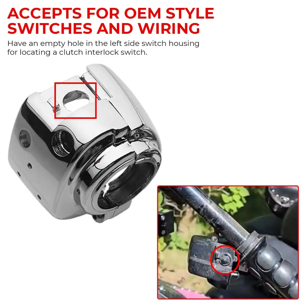 Handlebar Control Switch Housings Cover Kit Fit For Harley V-Rod Vrsc Sportster Xr1200 Dyna Softail Road King 1996-2017 Chrome