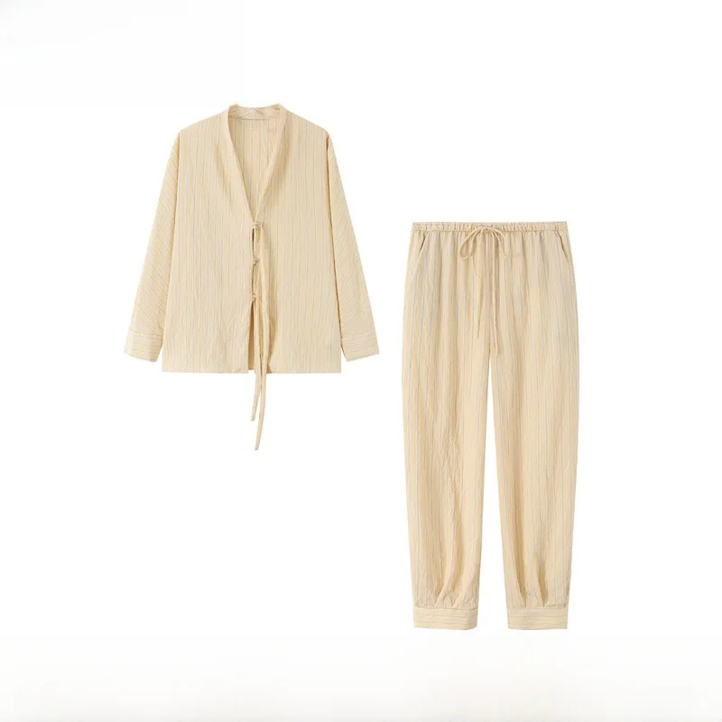 Fashionable Striped Shirt Lantern Pants Set ZR Style Spring Summer New Arrival Women's Clothing Long Sleeve West Suit