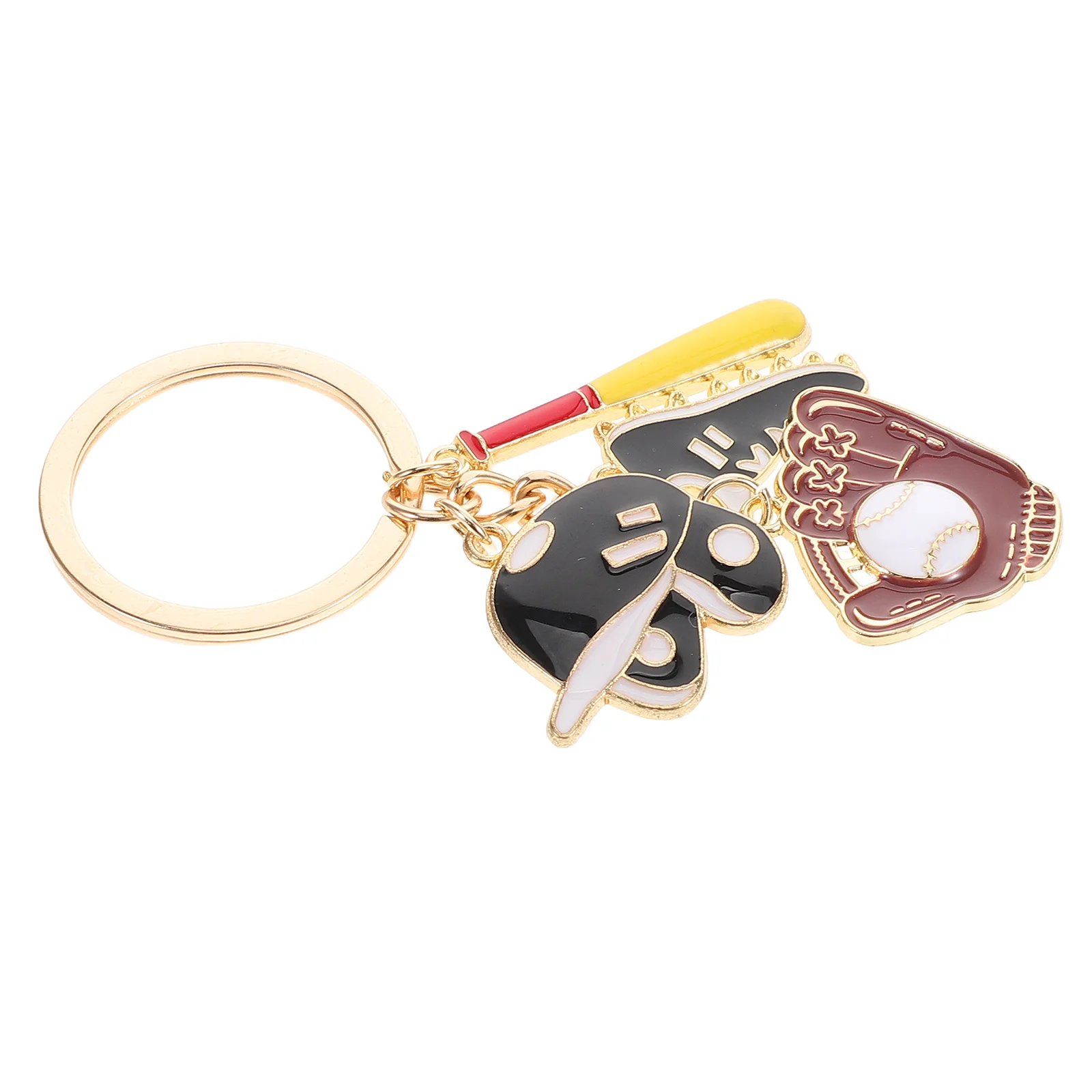 Key Chain Baseball Theme Keychain Athletes Reward Party Favors Ornament Sports Bat Ring Keychains