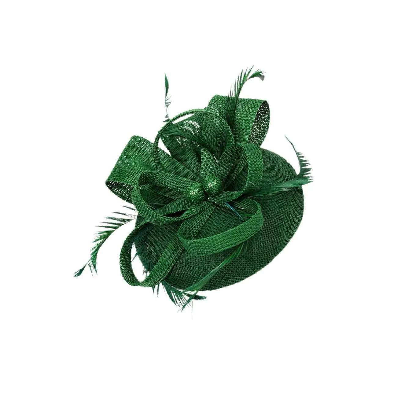 Linen Vintage Feather Fascinator Exquisite Craft Wide Application For Prom And Race Events