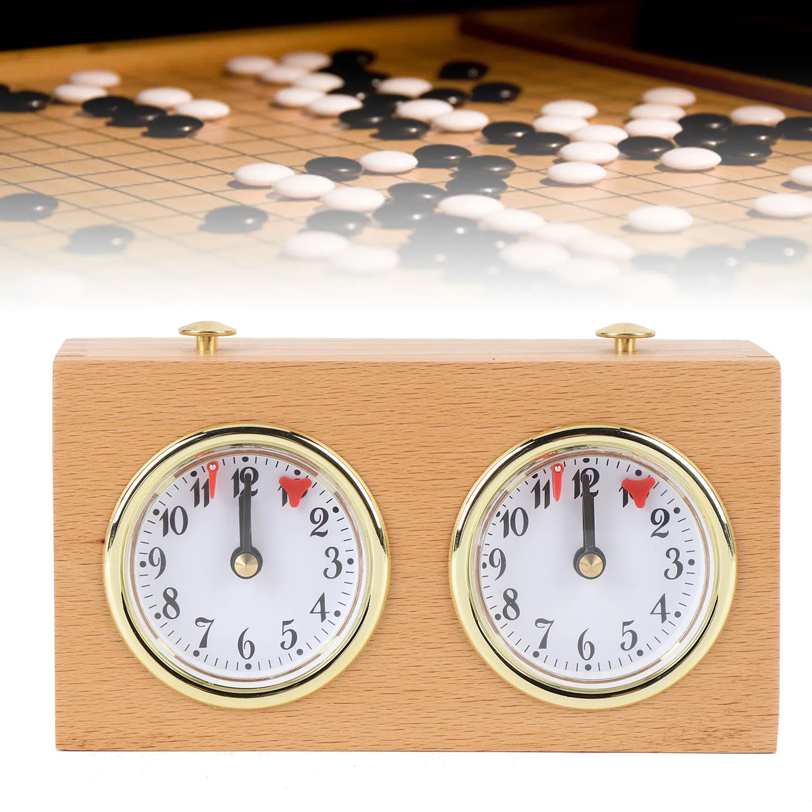 Vintage Wooden Chess Clock Mechanical Chess Clock Chinese Chess Clock Go Clock