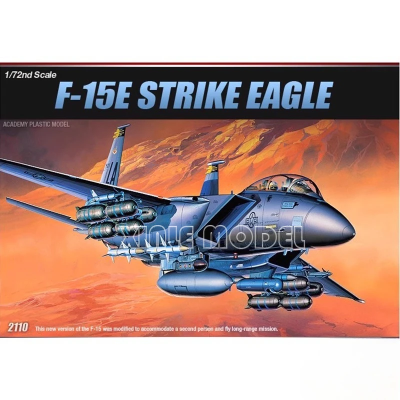 

Academy Aircraft Model Kit 12478 F-15E Eagle Air-to-Ground Fighter 1/72