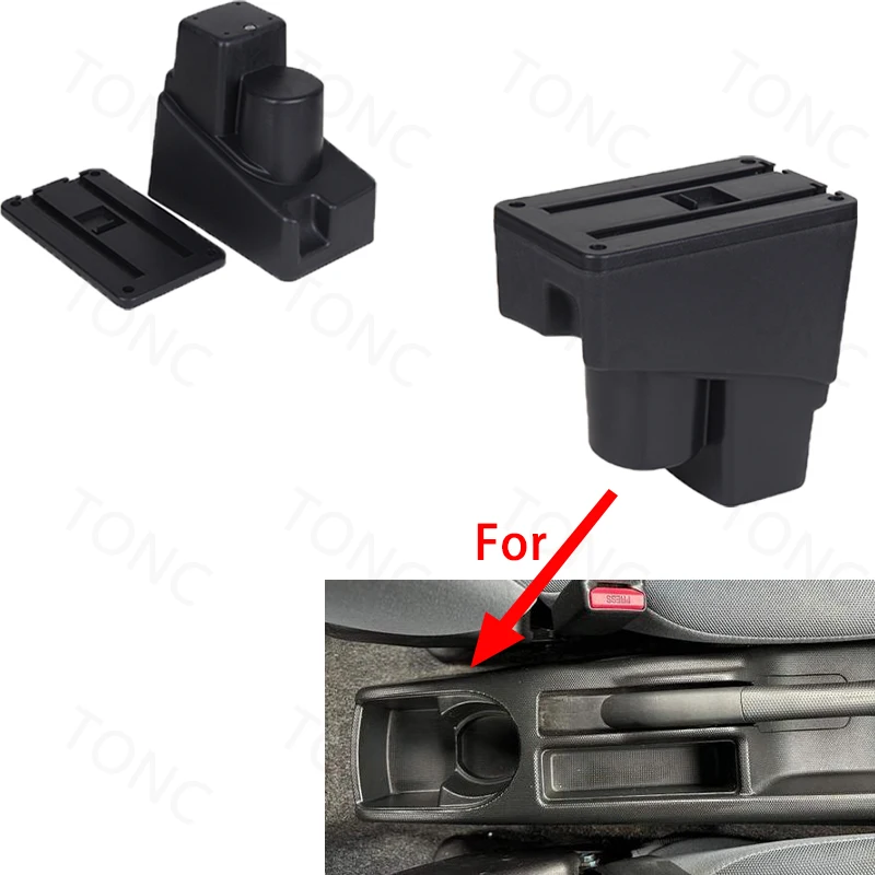 For Honda Fit Armrest box For Honda Fit Jazz 1 2003 2004 2005 2006 2007 Car Armrest Storage box modification car accessories