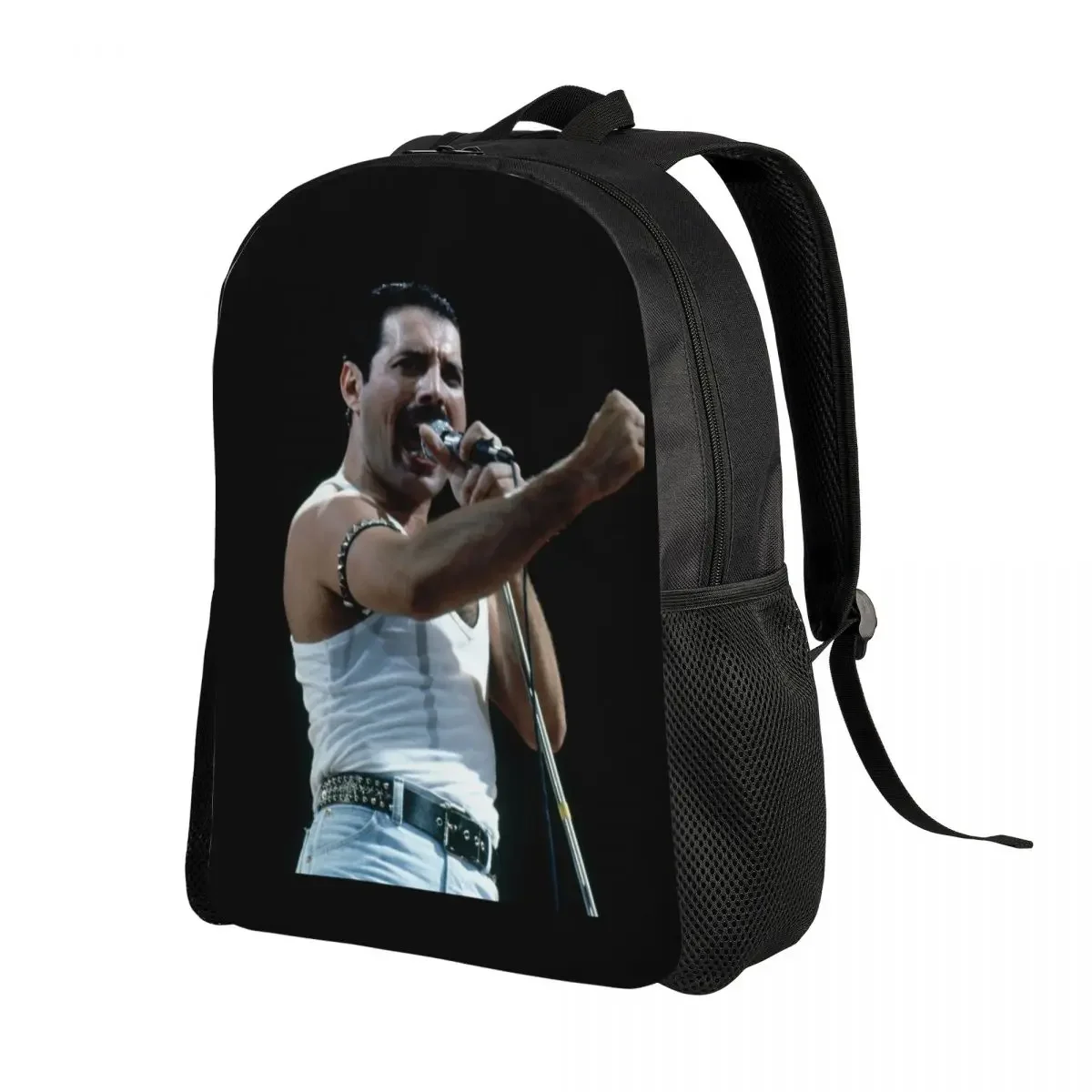 Custom Freddie Mercury Backpack for Women Men School College Students Bookbag Fits 15 Inch Laptop Bags