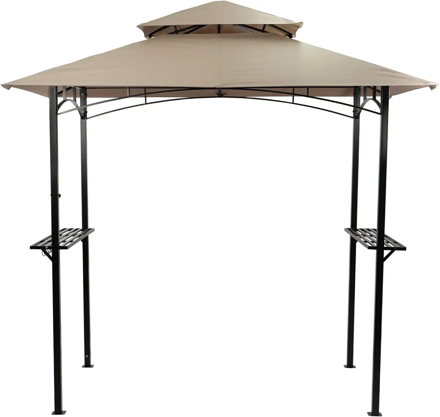 Andra Soft Top BBQ Canopy - 8'X5' Outdoor Grill Gazebo Grill Canopy (Tent) with 4pcs Detachable LED Light, Perfect