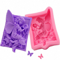 Fairy Angel Flower 3D Resin Clay Silicone Molds DIY Handmade Soap Mold Silica Gel Mould Newest Design