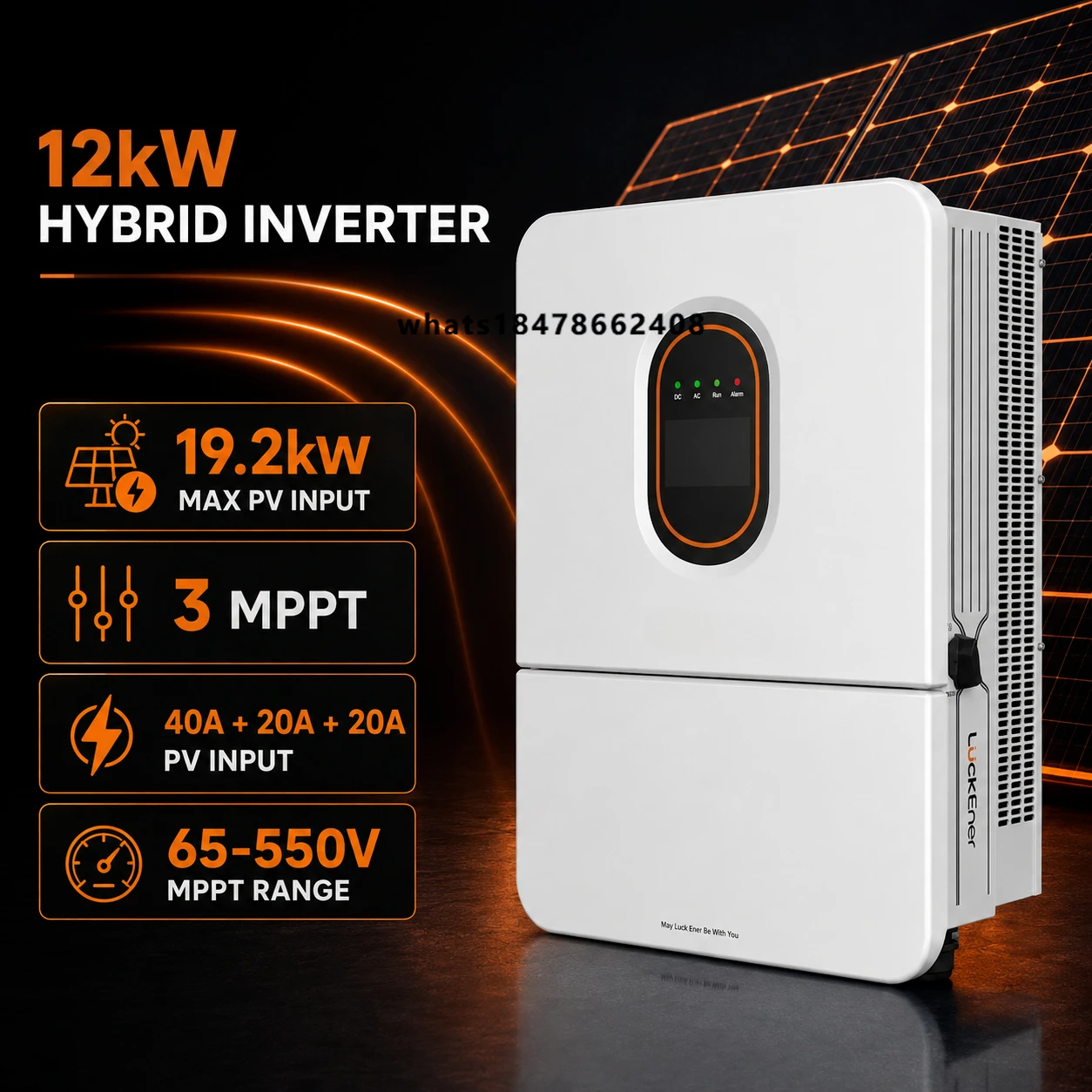 12kW 48V Battery UPS Pure Sine Wave Power Conversion System for Home Energy Storage Hybrid Solar Inverter