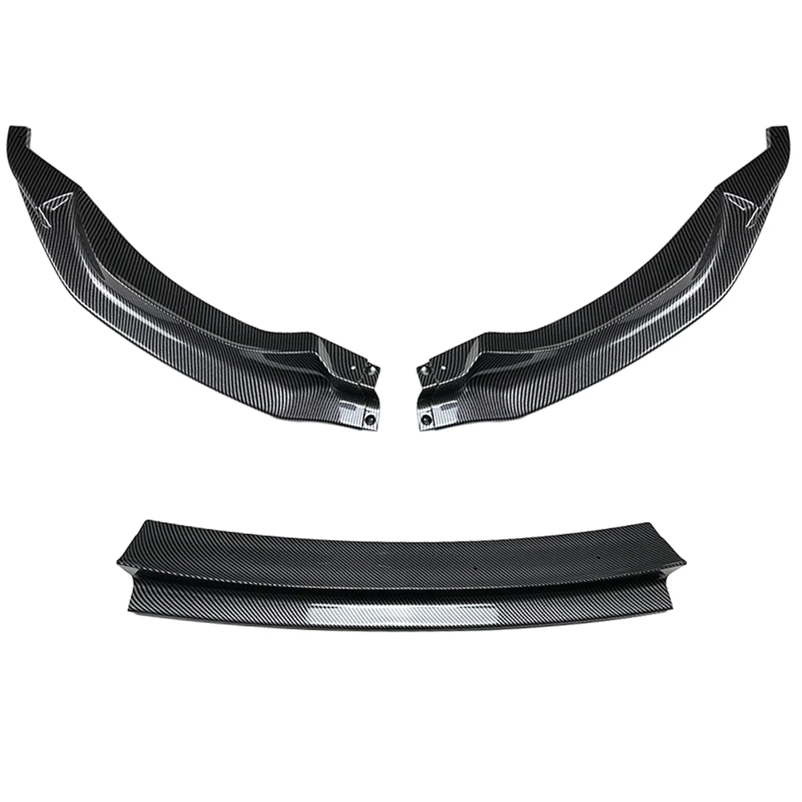 New！ Front Bumper Spoiler Lip Carbon Fiber Look/Gloss Black Lower Splitter Blade Protector Kit For BMW M3 F80 M4 F82 F83 2015-20