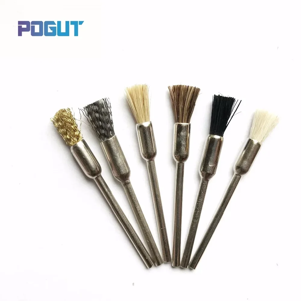 

6 шт./упак., супер шлифовальная щетка для полировки, дрель DREMEL, вращающийся инструмент для полировки дерева, нефрита, камня, мрамора, стекла