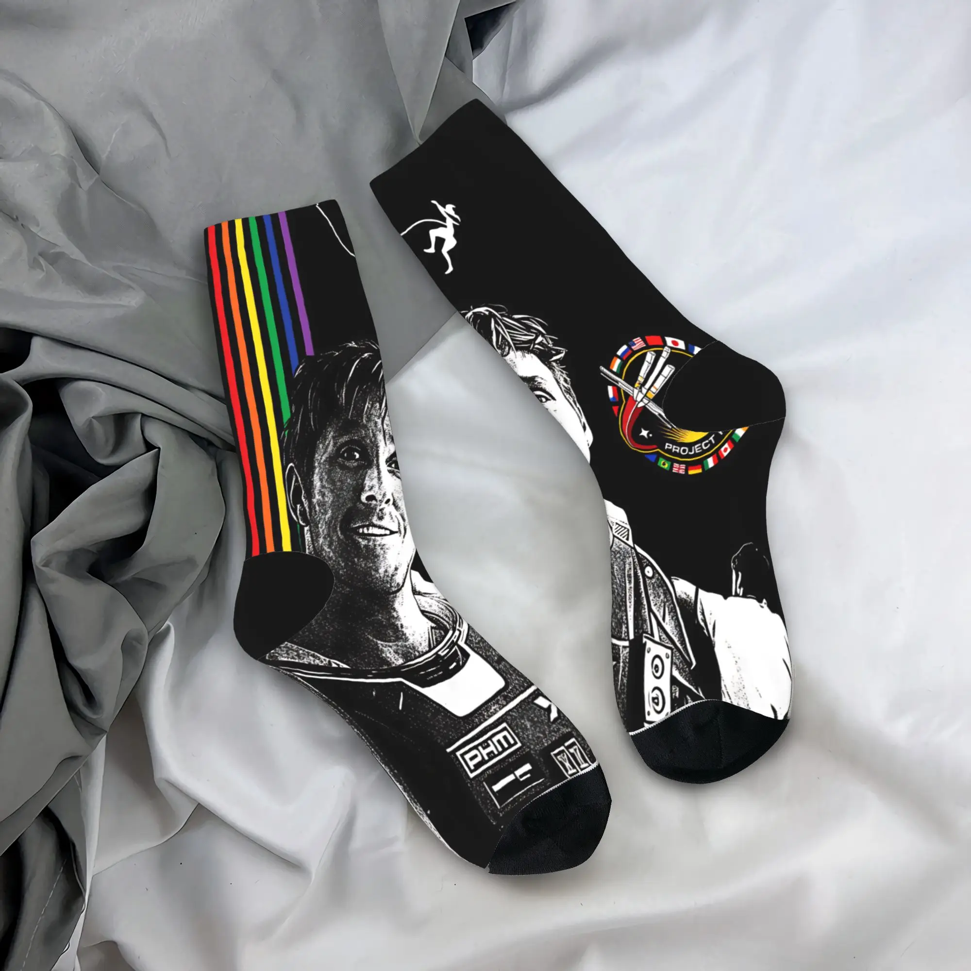 Project Hail Mary Socks Winter  Stockings Funny Unisex Men Warm Soft Socks Printed Outdoor Anti Slip Socks