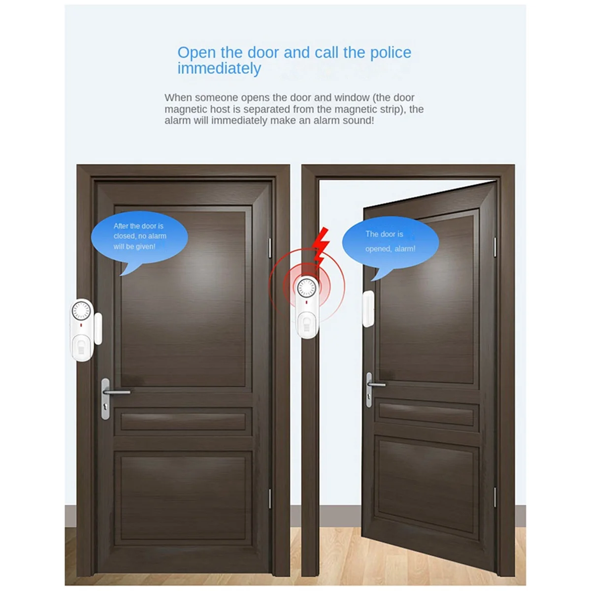 Door Open Alarm Smart Door Window Sensor Smart Home Door Detectors Door and Window Burglar Alarms