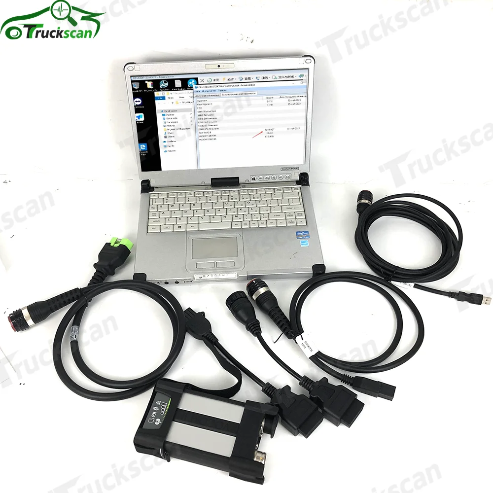 

Подлинный Vocom 2 для Vocom II 2.8.150 диагностический инструмент Vocom2 OBD2 инструмент сканер грузовиков экскаватор диагностический инструмент и cfc2ноутбук
