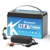 新しいリン酸鉄リチウムバッテリー、12.8V 50Ah 100Ah、ディープサイクル、モーター、スクーター、キャンピングカー、ゴルフカート、オフロード用LiFePO4 2