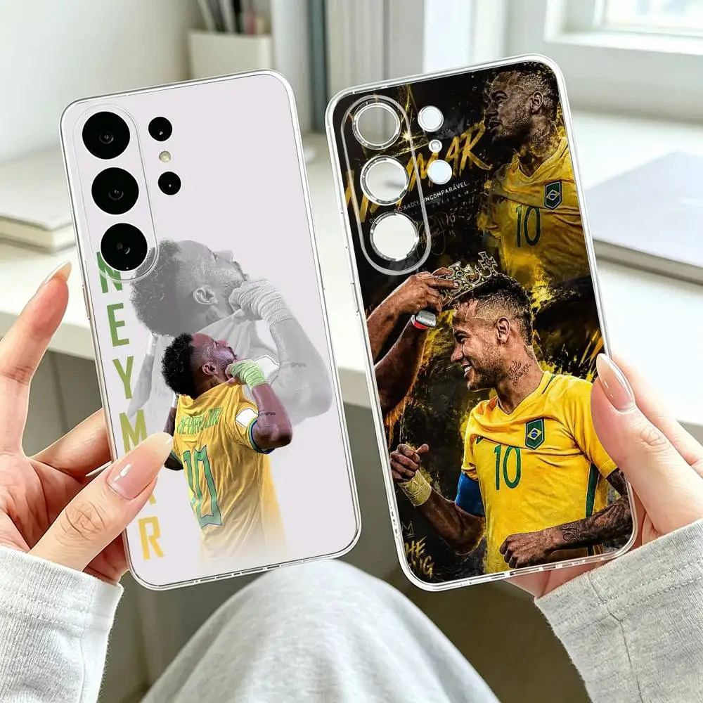 F-Football 10 Neymar Jr  Phone Case For Samsung S25,S24,S21,S22,S23,S30,Ultra,S20,Plus,Fe Transparent Cover Gift
