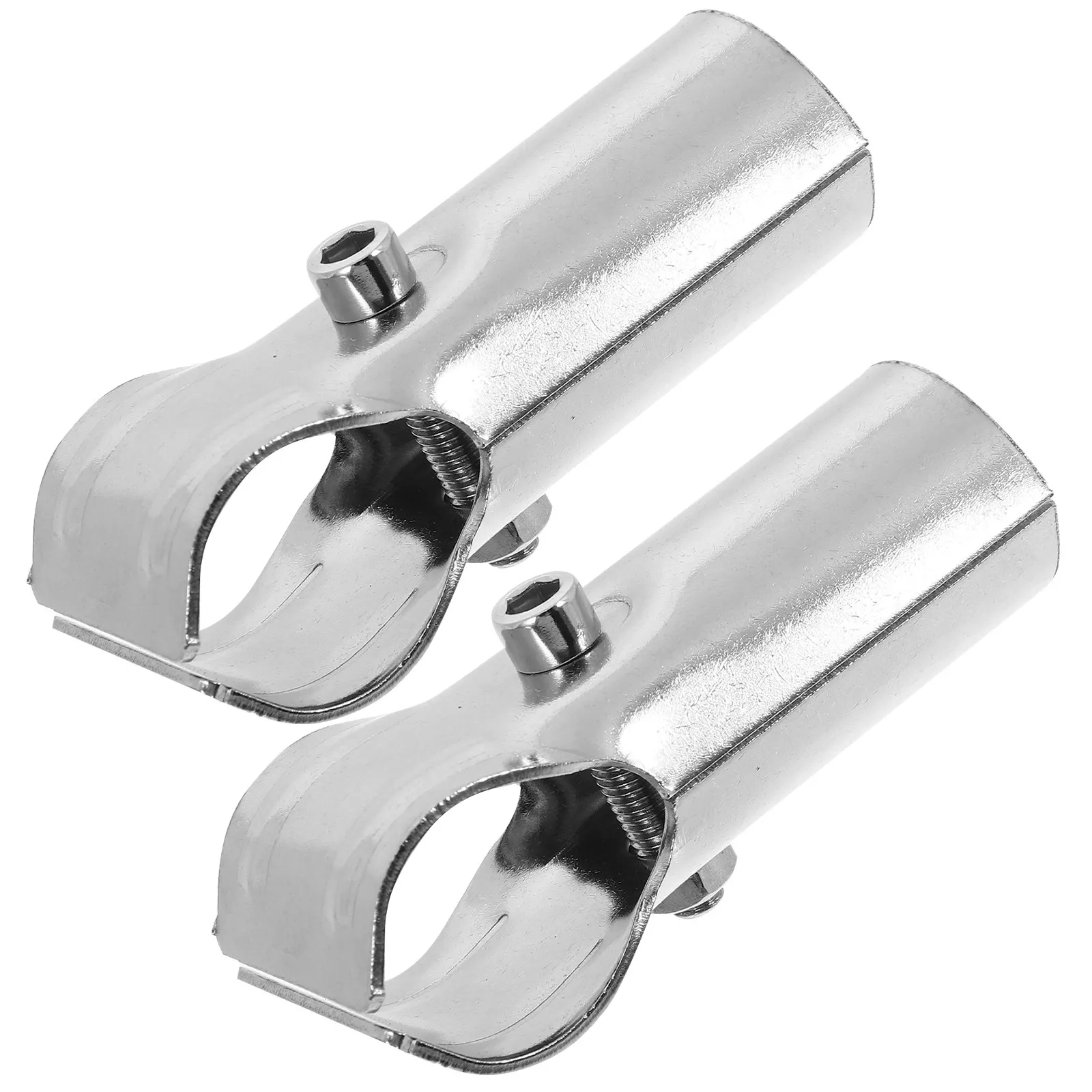 2Pcs Stainless Steel Pipe Connectors Zinc Coated Corrosion Resistant Greenhouse Tube Clamps Fast Installation Greenhouse