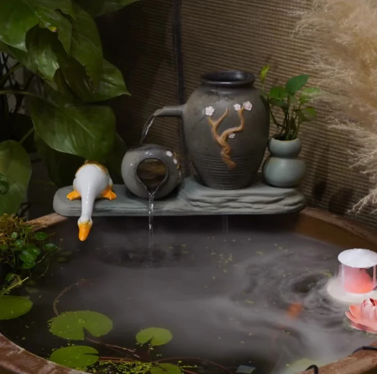 Full of Blessings, Traditional Fish Raising Filter Ornament, Oxygen Increasing & Water Purification