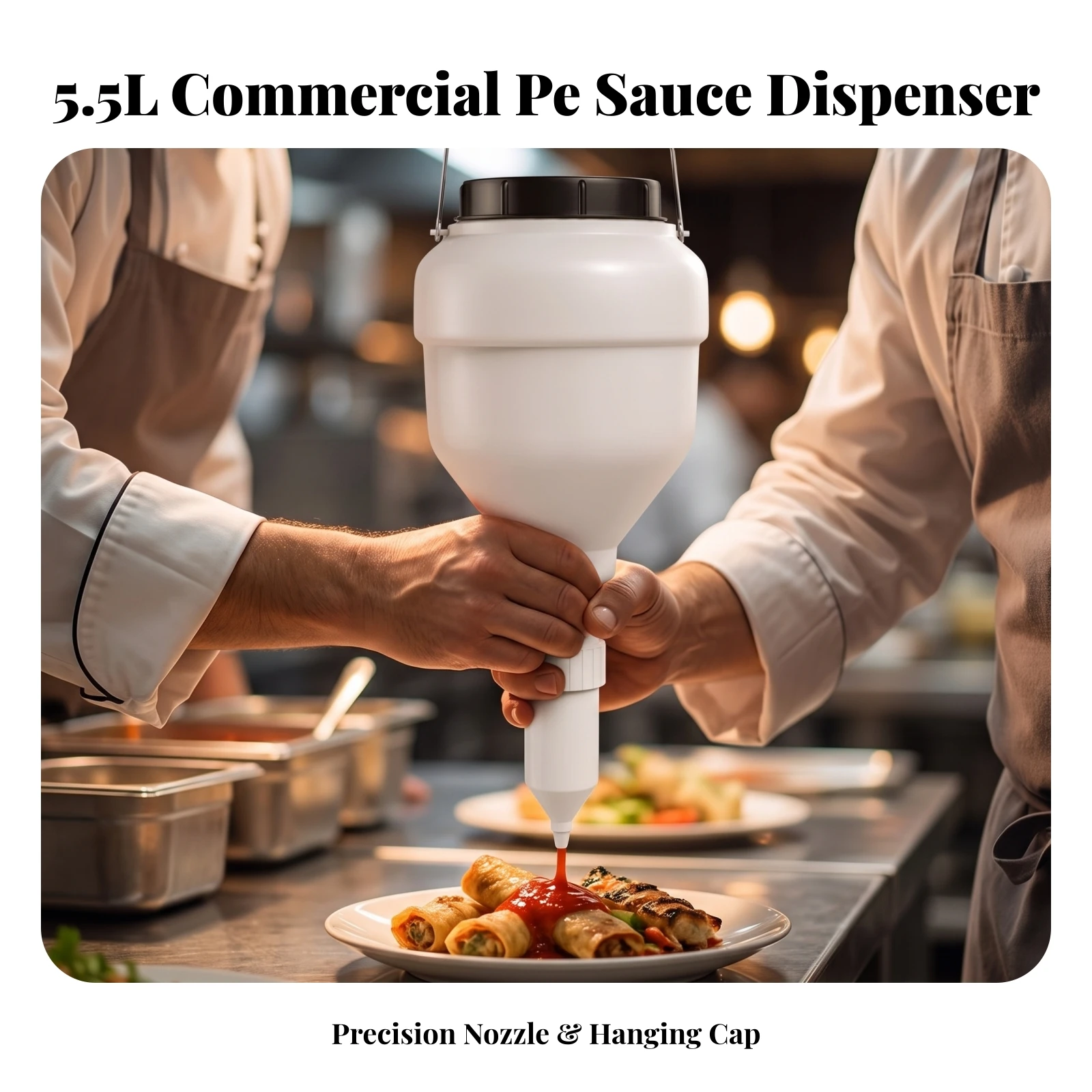 Press Bottle with Hanging Handle Leak-Leak-Proof-Leak-Proof Hanging Sauce Dispenser Condiment Press Bottle Dishwasher-Safe view 4