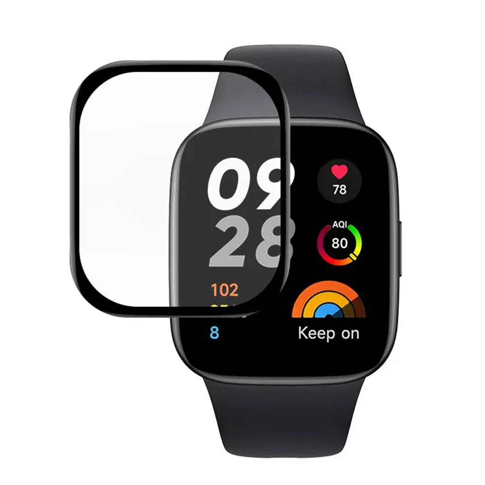 3D Curved Edge Protective Film For Redmi Watch 3 Active/Lite Full Coverage Screen Protector Film