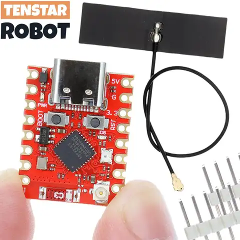 TENSTAR ESP32-C3 Supermini Plus Development Board WiFi Bluetooth ESP32 C3 Super mini V2.0 Red Board
