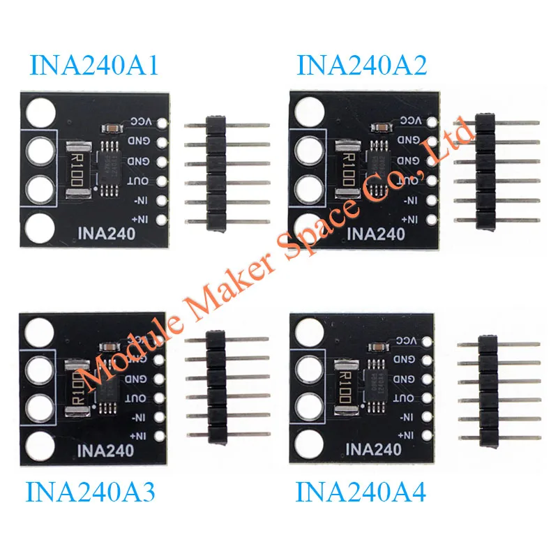 INA240 Module INA240A1/A2/A3/A4 Current Sense Amplifier, Current Monitoring, Bidirectional Current Measurement