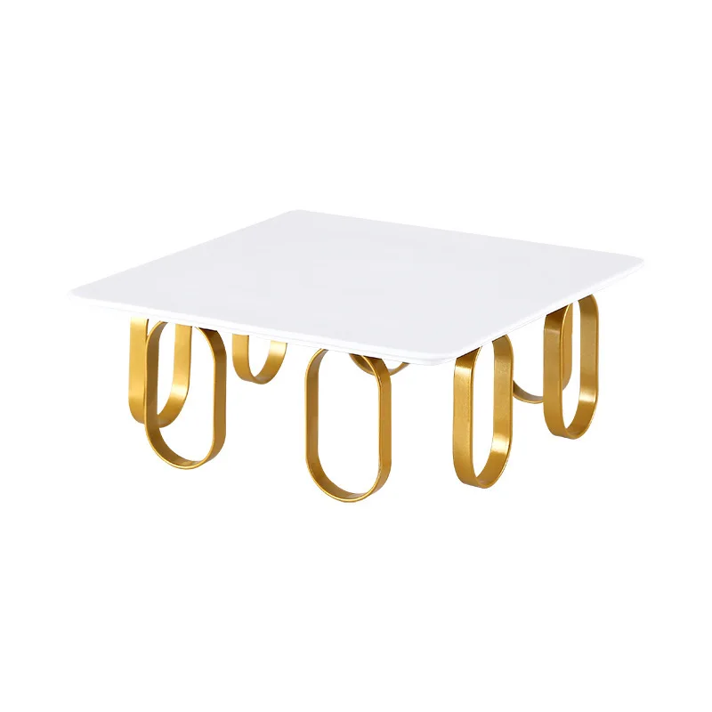 

Light luxury square ceramic tall cake tray dim sum tray dessert table display stand pastry paper cup mousse