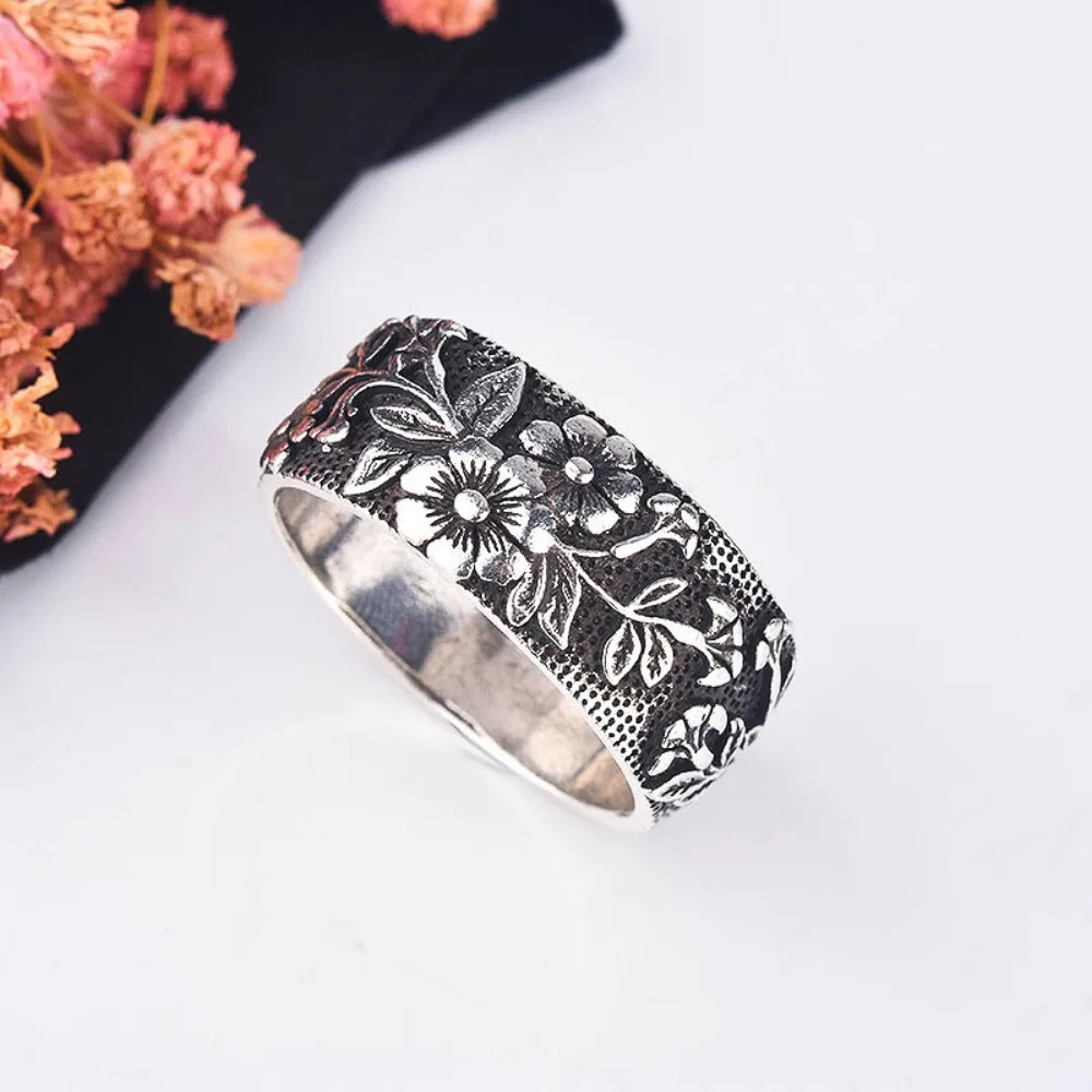 Nieuwe Minimalistische Niche Kolibrie Vogel Bloem Ring Vintage Esthetische Dames Sieraden Ringen Luxe Sieraden Party TrendJewelryRings